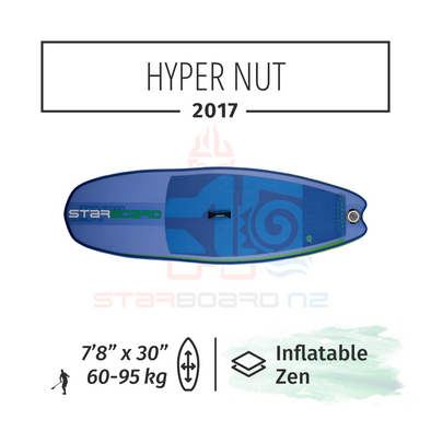 2017 INFLATABLE SUP 7'8" x 30" x 4.75" HYPER NUT