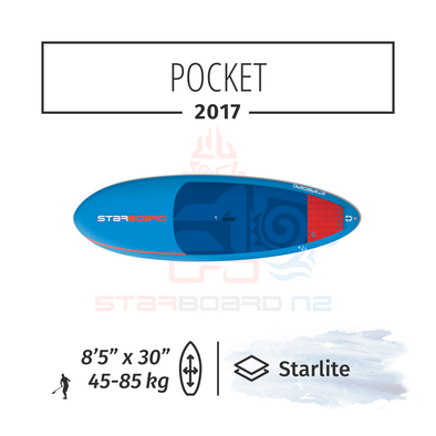 2017 STARBOARD SUP 8'5" x 30" POCKET ROCKET StarLite