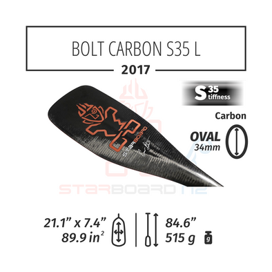 2017 STARBOARD SUP BOLT CARBON  WITH OVAL  CARBON S35 - L