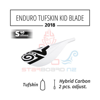 2018 STARBOARD SUP ENDURO 2.0 TUFSKIN KID BLADE - KID HYBRID CARBON 2 PCS ADJUSTABLE S40 FOR TUFSKIN