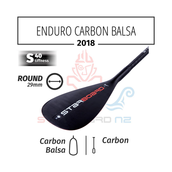 2018 STARBOARD SUP ENDURO 2.0 CARBON BALSA WITH ROUND CARBON S40