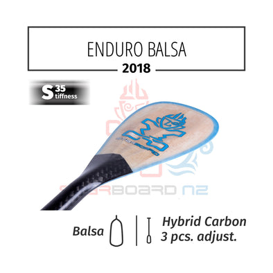 2018 STARBOARD SUP ENDURO 2.0 BALSA WITH HYBRID CARBON 3PCS ADJUSTABLE S35