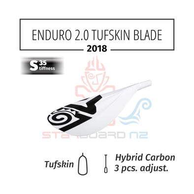 2018 STARBOARD SUP ENDURO 2.0 TUFSKIN ADULT BLADE - HYBRID CARBON 3 PCS ADJUSTABLE S35 FOR TUFSKIN