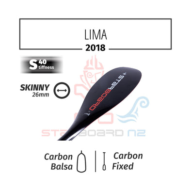 2018 STARBOARD SUP LIMA CARBON BALSA WITH SKINNY CARBON S40