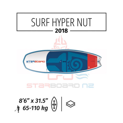 2018 STARBOARD SUP SURF 8'6" x 31.5" HYPER NUT