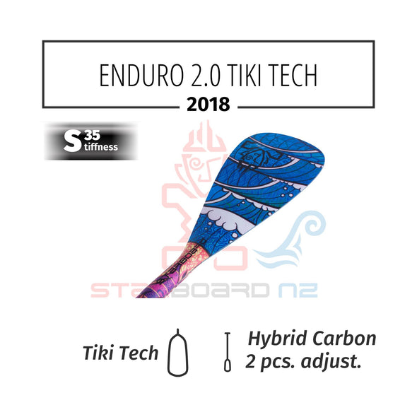 2018 STARBOARD SUP ENDURO 2.0 SONNI WAVE WITH HYBRID CARBON 2 PCS ADJUSTABLE S35