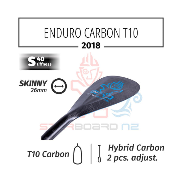 2018 STARBOARD SUP ENDURO 2.0 CARBON T10 WITH SKINNY HYBRID CARBON 2PCS ADJUSTABLE S40