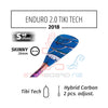 2018 STARBOARD SUP ENDURO 2.0 SONNI WAVE WITH SKINNY HYBRID CARBON 2 PCS ADJUSTABLE S40