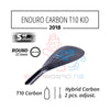 2018 STARBOARD SUP ENDURO 2.0 CARBON T10 WITH KID HYBRID CARBON 2 PCS ADJUSTABLE S40 - XS