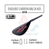 2018 STARBOARD SUP ENDURO 2.0 CARBON BALSA WITH KID CARBON 2 PCS ADJUSTABLE S40