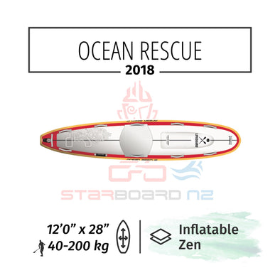 2018 INFLATABLE SUP 12'0"x28"x6" OCEAN RESCUE