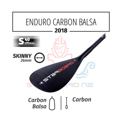 2018 STARBOARD SUP ENDURO 2.0 CARBON BALSA WITH SKINNY CARBON S40