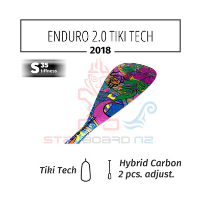 2018 STARBOARD SUP ENDURO 2.0 SONNI SUN WITH HYBRID CARBON 2 PCS ADJUSTABLE S35